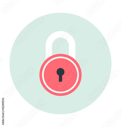Lock Colored  Vector Icon