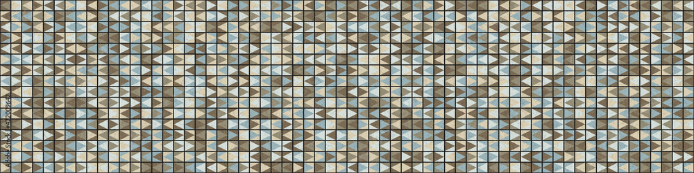 Fototapeta premium Abstract Geometric Pattern generative computational art illustration