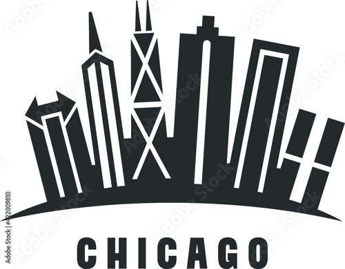 Vector illustration of the Chicago skyline