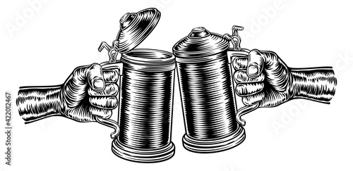 Beer Stein German Oktoberfest Pint Tankard Mugs