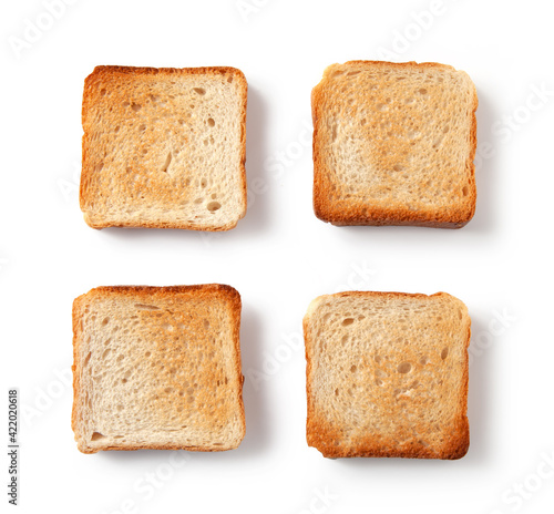 slices of toasted bread