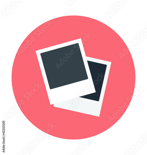 Photo Frame Colored Vector Icon