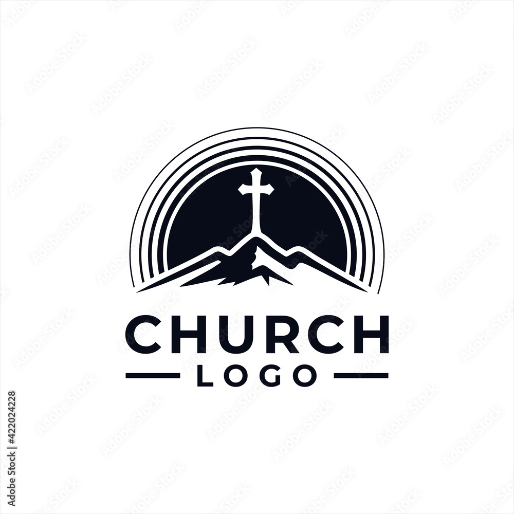 Church Logo Design Vector Illustration Template Idea Church Logo Design Vector Illustration Template Idea