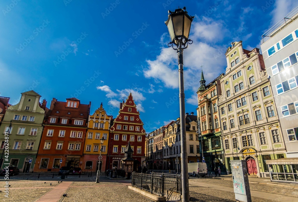 Rynek Solny we Wrocławiu latarnia