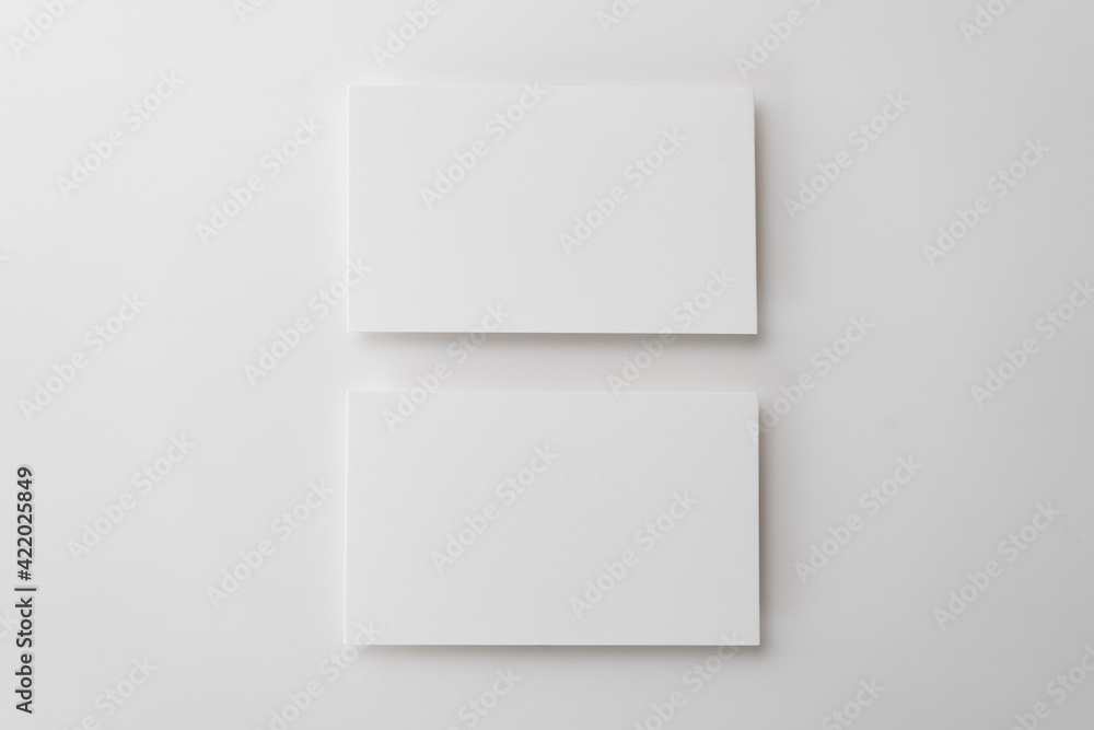 Blank business card for template mockup on white background. Blank business card for template mockup on white background.