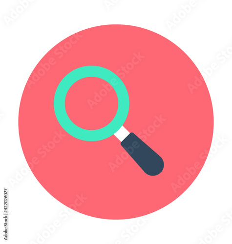 Magnifier Colored Vector Icon