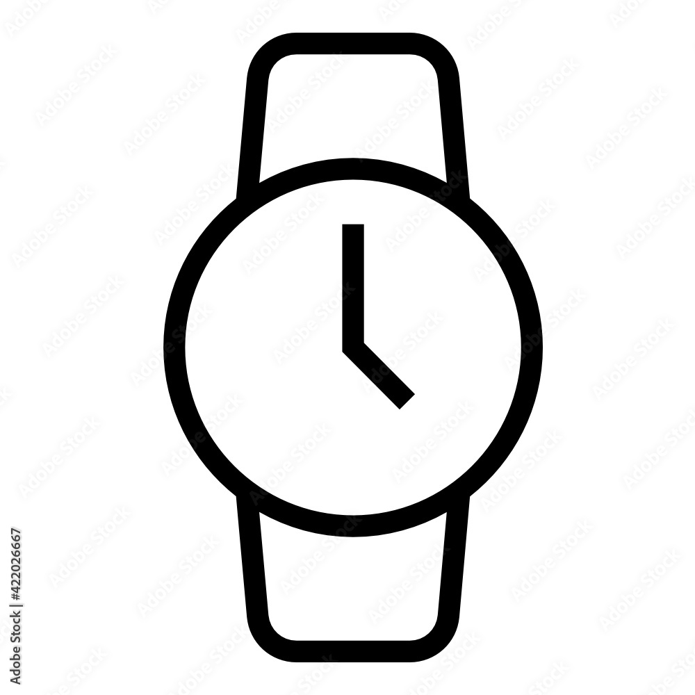 Watches icon design line style Watches icon design line style