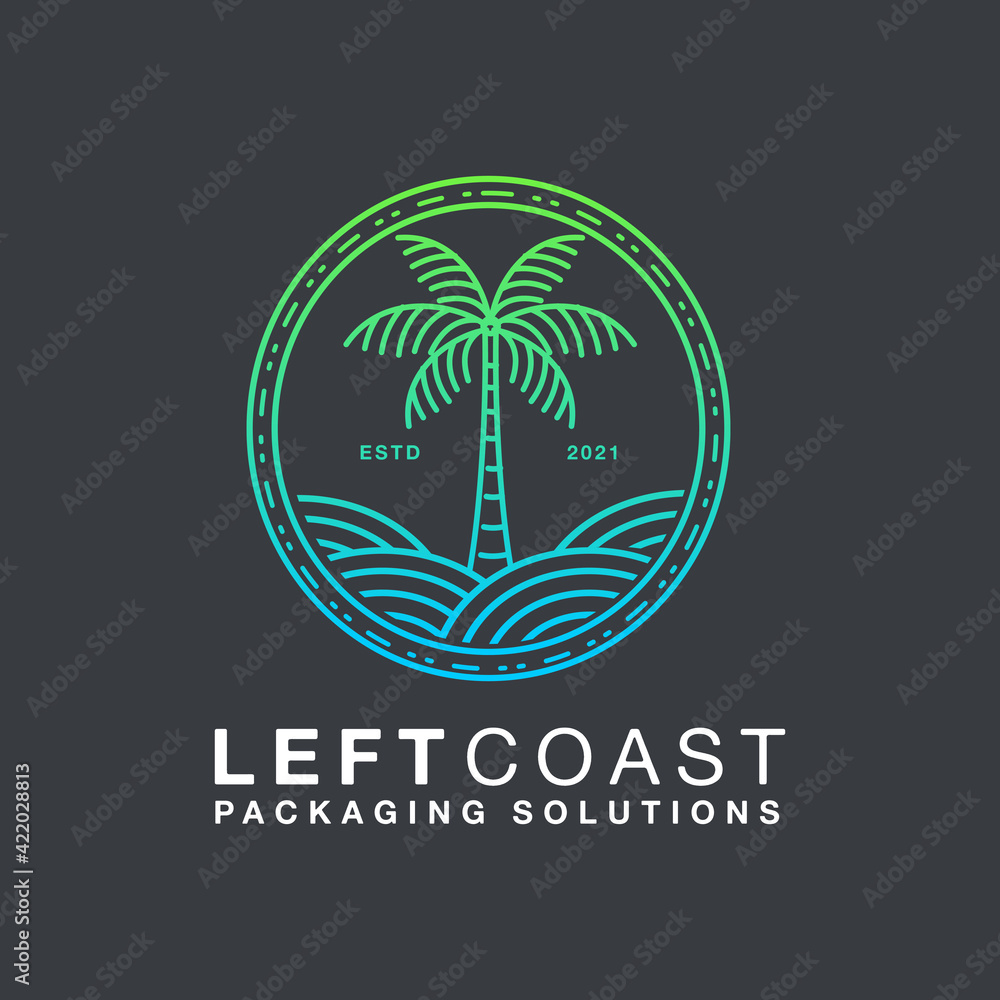 Beach Logo design Inspiration Idea Concept