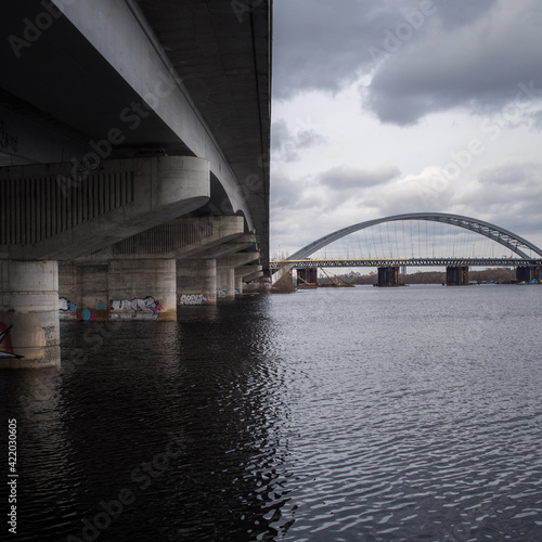 Podilsko-Voskresensky and Gavan’ bridges in Kyiv