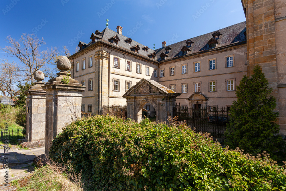 Barockschloss Gereuth im Naturpark Haßberge, im Ort Gereuth, Landkreis Hassberge, Unterfranken, Franken, Bayern, Deutschland