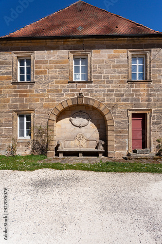 Schloss Eyrichshof im Naturpark Haßberge, im Ort Eyrichshof bei Ebern, Landkreis Hassberge, Unterfranken, Franken, Bayern, Deutschland photo