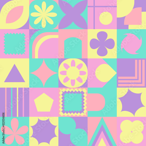 Geometry abstract vector design in scandinavian style