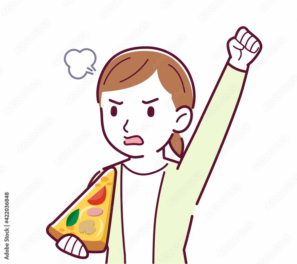ピザを食べる人 ピザを食べる人