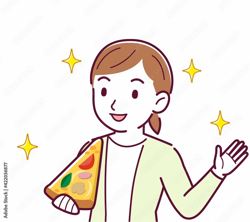 ピザを食べる人 ピザを食べる人