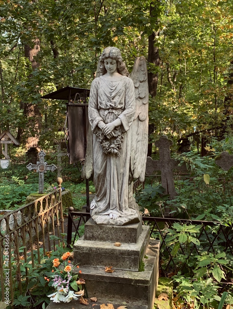 Fototapeta premium statue in the park