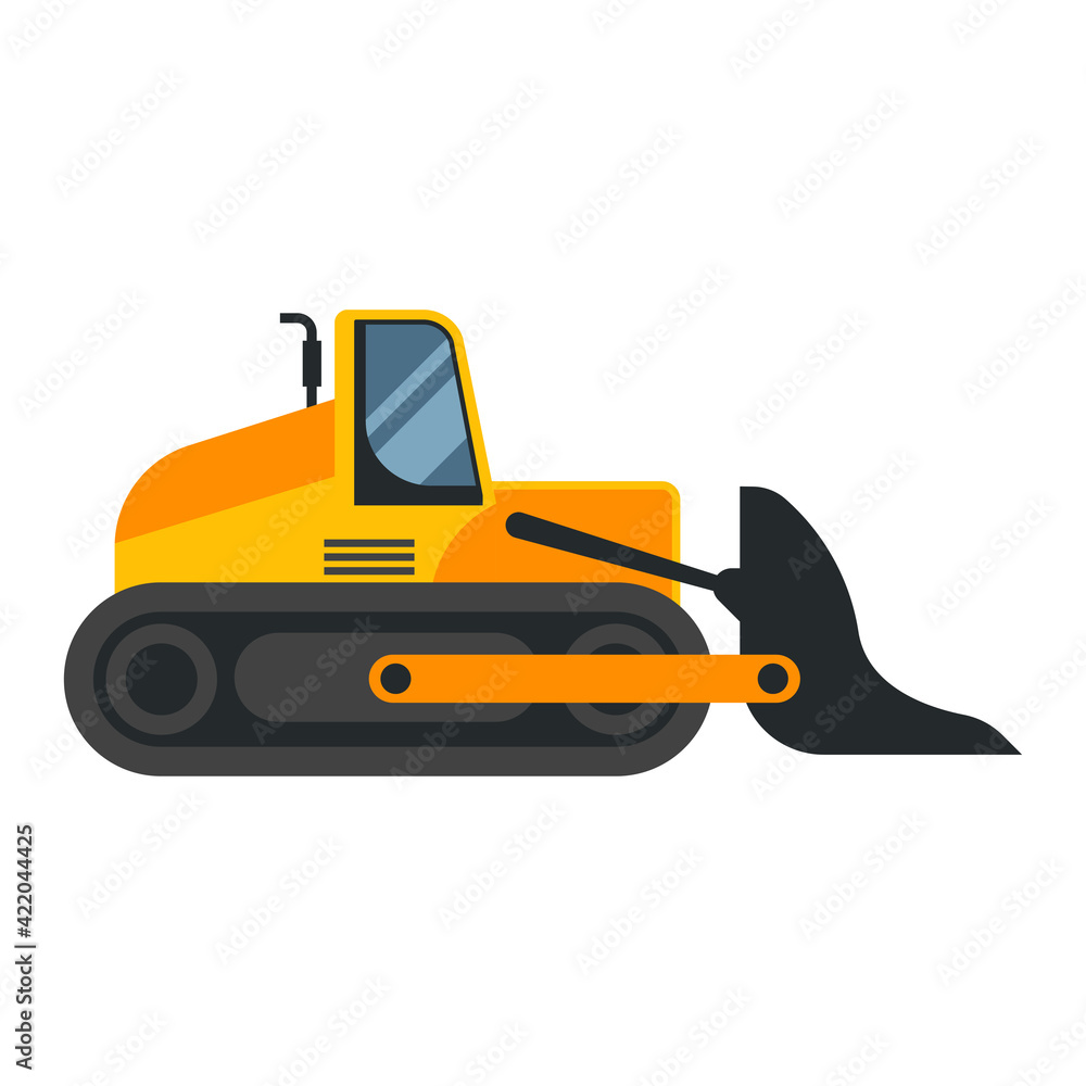 heavy equipment logo isolated on white background. vector illustration heavy equipment logo isolated on white background. vector illustration