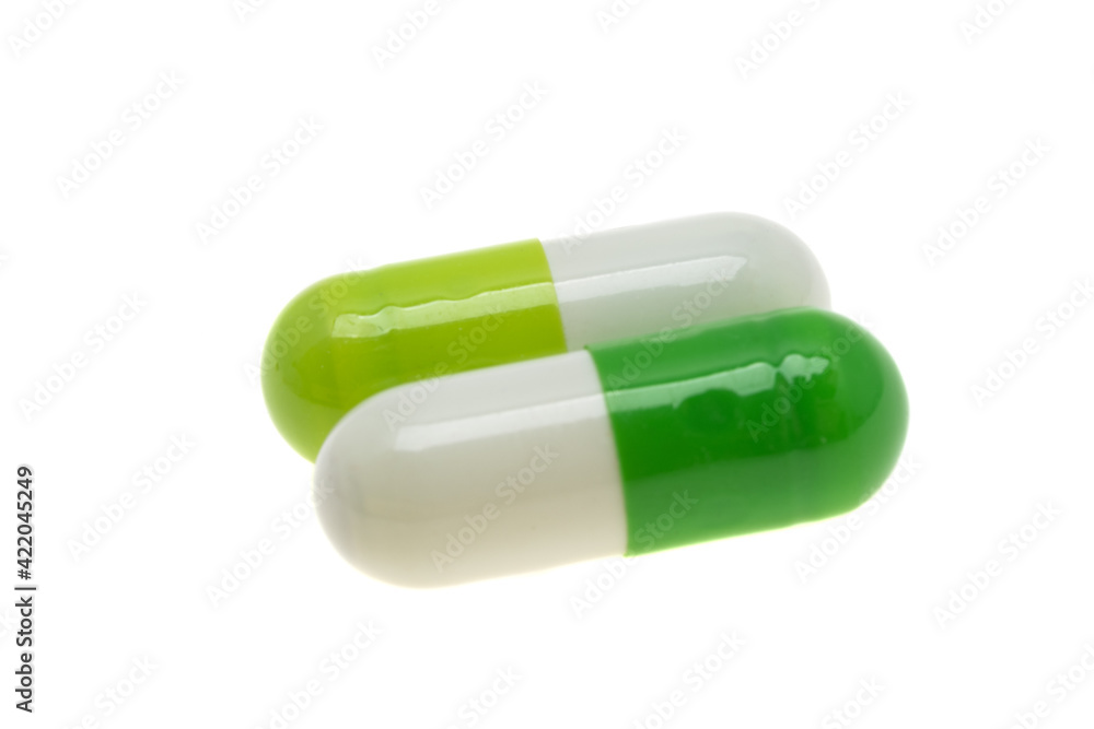 medical capsule isolated medical capsule isolated