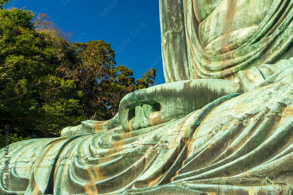 Giant Buddha statue of Kamakura, one of the three biggest sitting