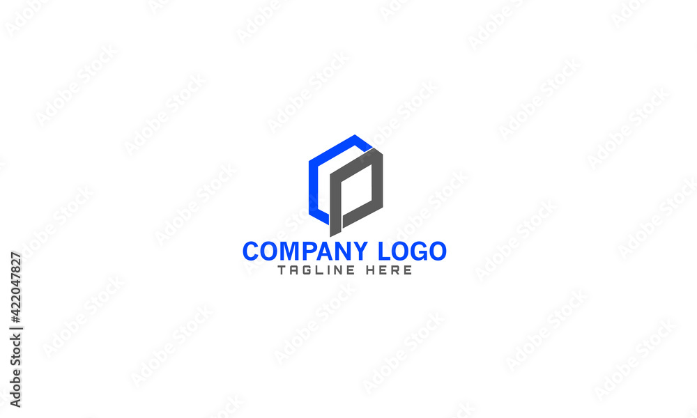 Premium company CP logo template Premium company CP logo template