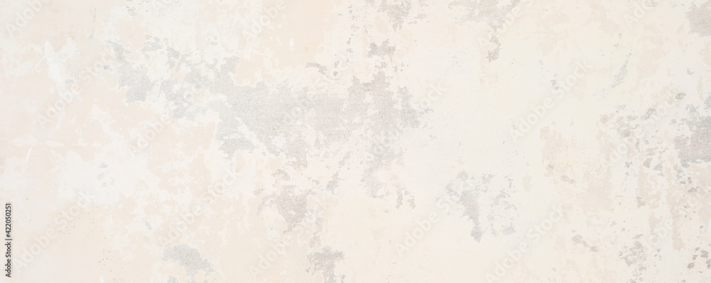 Light milky or ivory, beige and gray wall texture background