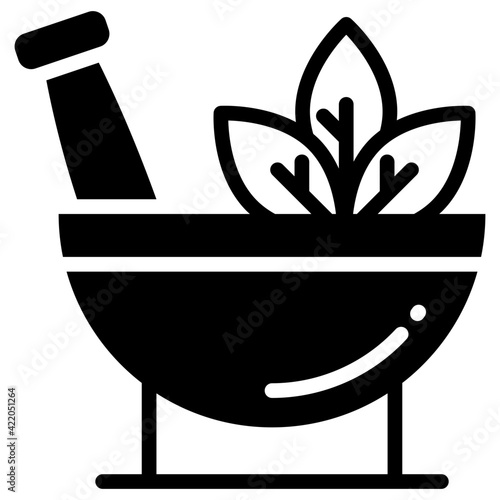 Premium download icon of herbal medication