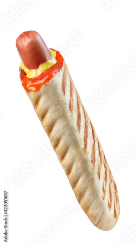 Obraz na płótnie french hot dog isolated on white background