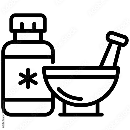 Premium download icon of pestle mortar