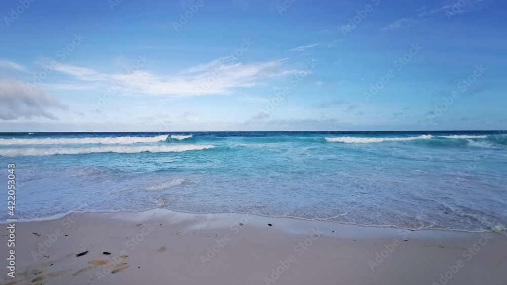Surfers Beach (Grand Anse) auf den Seychellen, La Digue