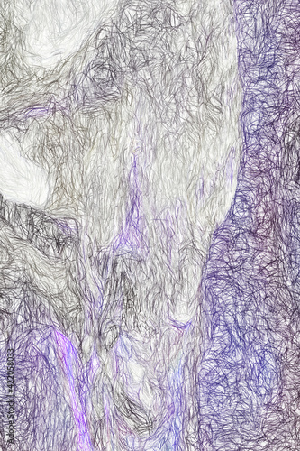 Blue pencil abstraction. Monochrome. Background image.