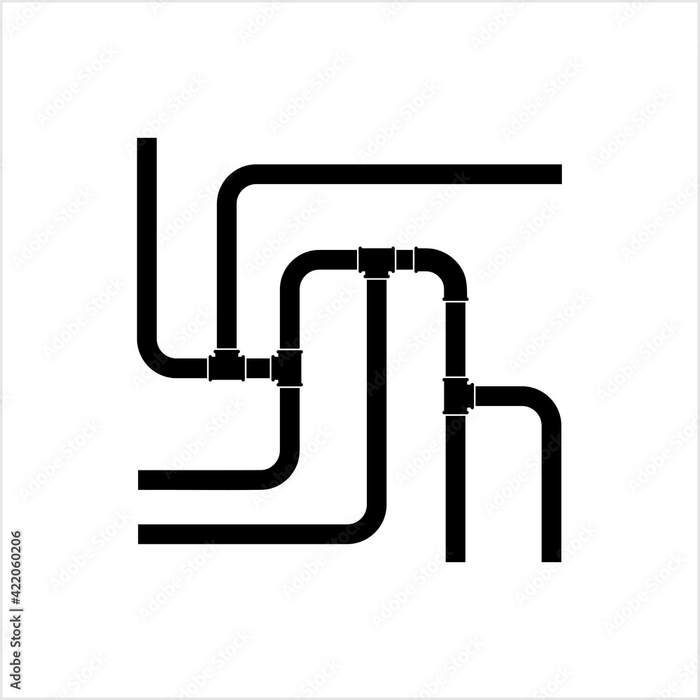 Pipe Icon, Plumbing Work, Gas,, Air, Water, Oil, Liquid Pipeline Pipe Icon, Plumbing Work, Gas,, Air, Water, Oil, Liquid Pipeline