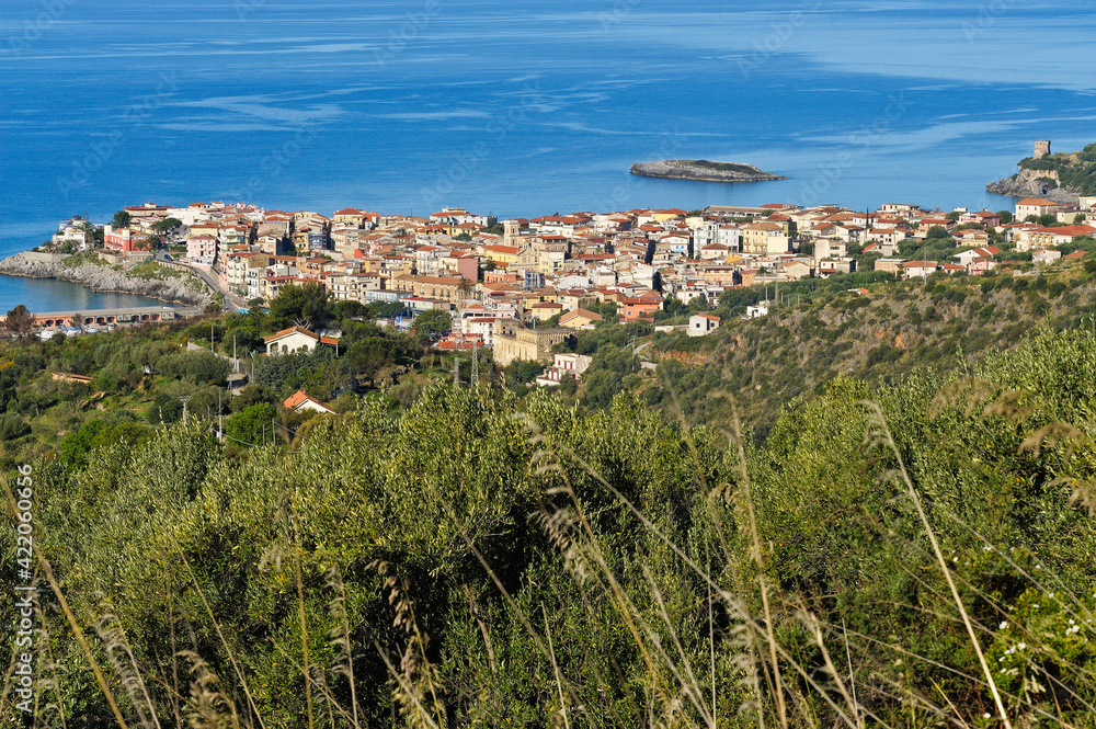 Marina di Camerota, Salerno district, view of the town, Cilento, Campania, Italy, Europe