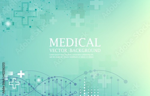 futuristic vector medical abstract concept