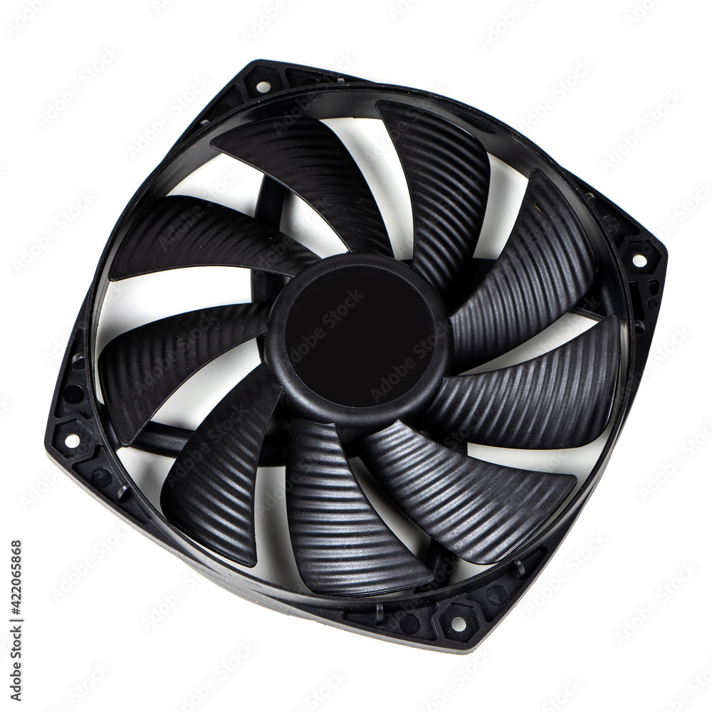 Computer fan isolated on a white background Computer fan isolated on a white background