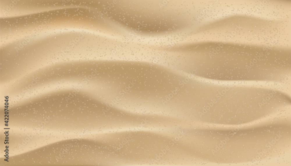 Sandy Beach for background. Top view ilustration Sand Texture, Vector Brown Beach sand dune for Summer banner background. Sandy Beach for background. Top view ilustration Sand Texture, Vector Brown Beach sand dune for Summer banner background.
