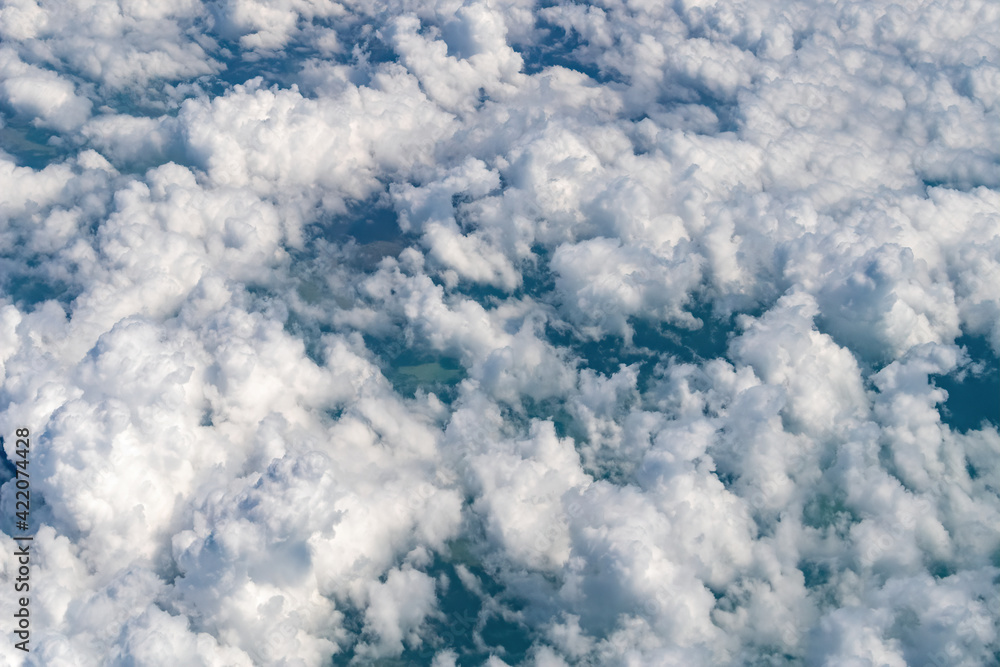 Beautiful clouds pattern seen from an unusual angle Beautiful clouds pattern seen from an unusual angle