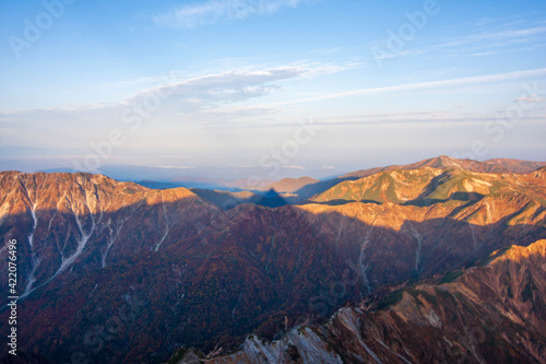 sunrise in the mountains