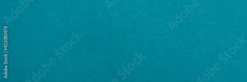 background and texture turquoise abaca (manila hemp) paper the oldest existing paper mill in Capellades, Spain, panoramic web banner