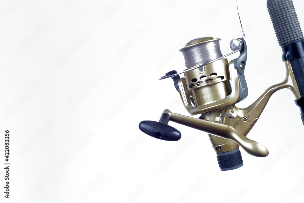 Spinning on white background, isolate, close-up Spinning on white background, isolate, close-up
