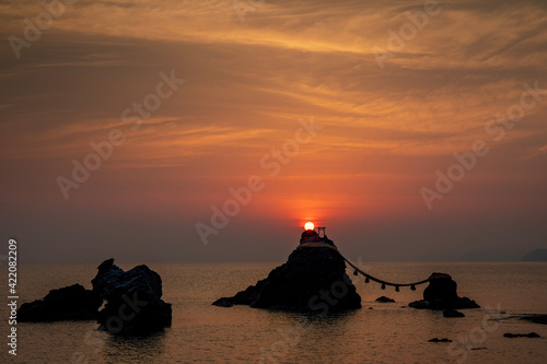 sunset on the beach