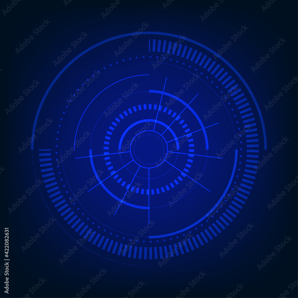 Abstract technology blue interface style of design template. Overlapping of hightech background. illustration vector Abstract technology blue interface style of design template. Overlapping of hightech background. illustration vector