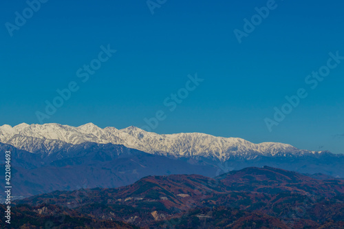 mountains and clouds