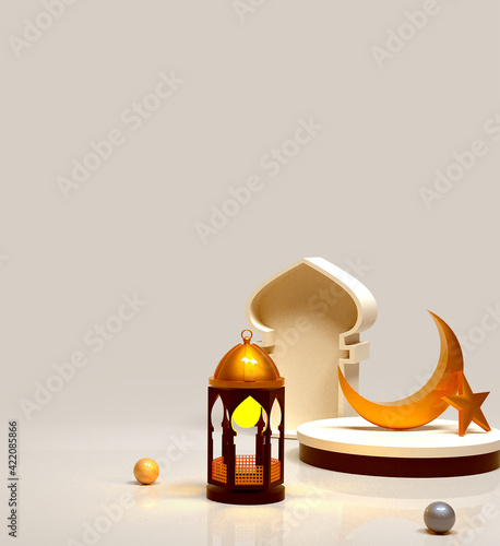 Ramadan kareem islamic background lantern © Cofentist.Std