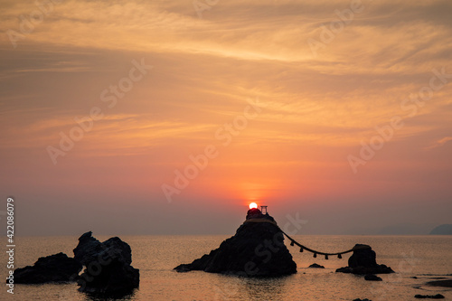 sunset on the beach