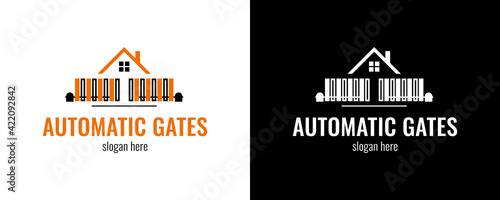 Creative automatic gate system logo