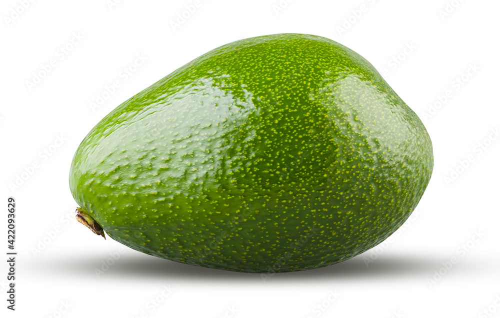 Perfectly retouched avocado fruit isolated on white. High resolution and full depth of field Perfectly retouched avocado fruit isolated on white. High resolution and full depth of field