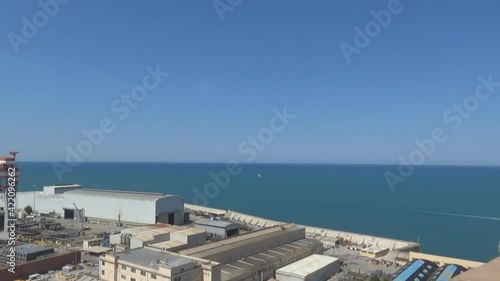 A view on Ancona port from the top, Italy