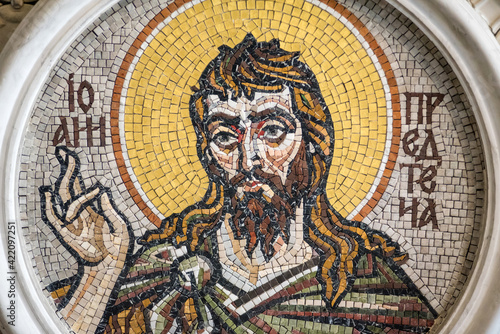 Mosaic icon of St. John the Forerunner and Baptist