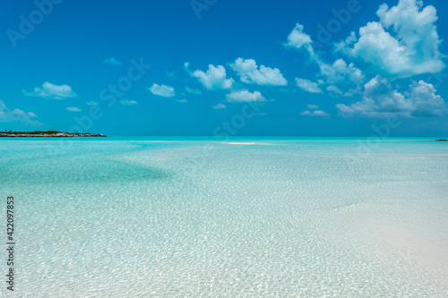 The Turquoise Iridescence of Sandy Cay, Exumas, Bahama © Jeff