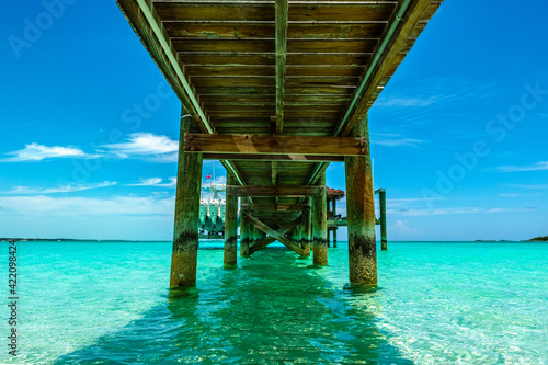 Under the dock at Hooper's Bay