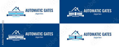 Trendy automatic gate system logo